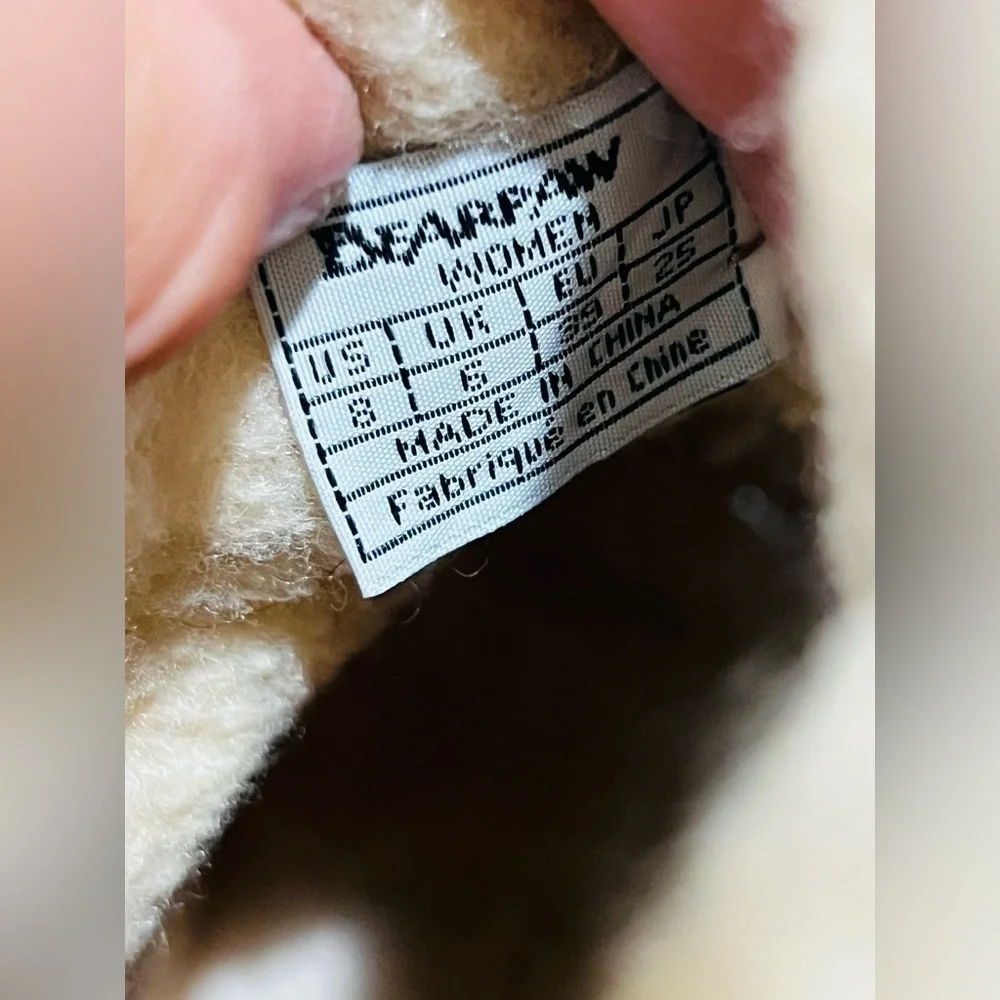 BearPaw size women